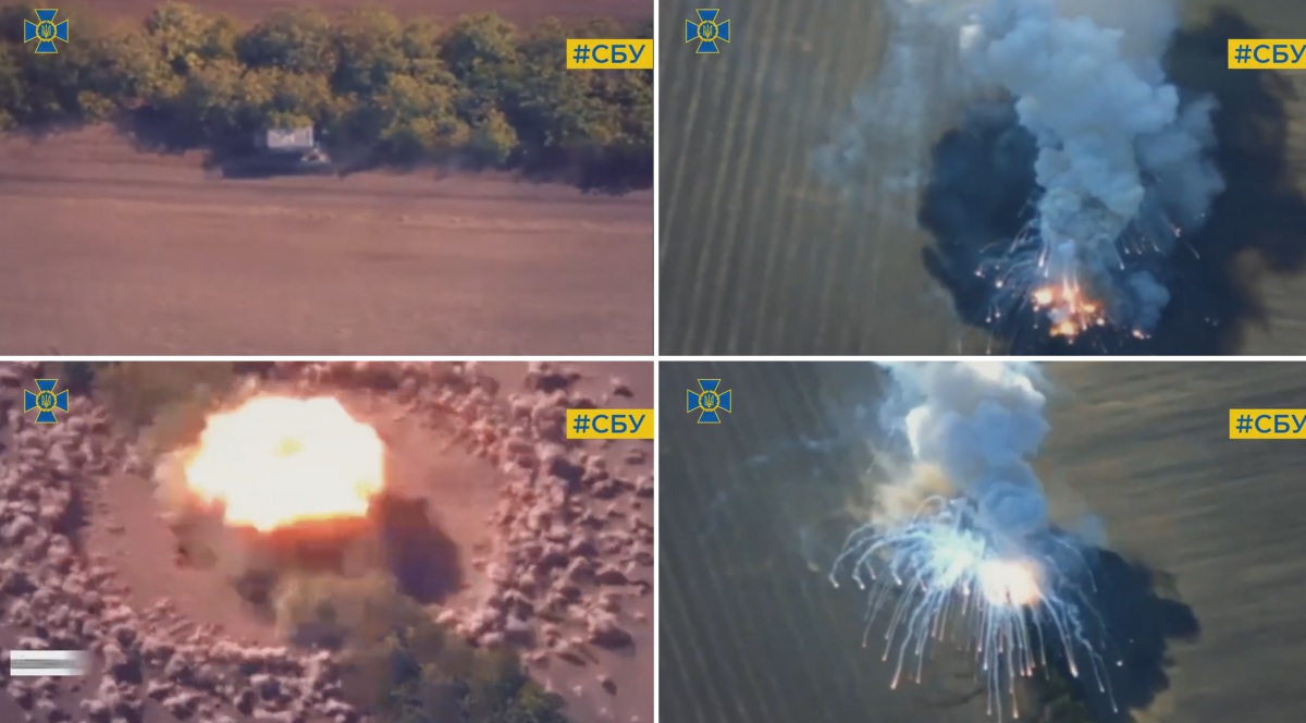 HIMARS zniszczył rosyjski system ciężkich miotaczy ognia TOS-1A z pociskami termobarycznymi, które mogą spopielić obszary o powierzchni 40 000 metrów kwadratowych. HIMARS zniszczył rosyjski system ciężkich miotaczy ognia TOS-1A z pociskami termobarycznymi, które mogą spopielić obszary o powierzchni 40 000 metrów kwadratowych.